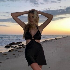 PEPPERMAYO Halter Style Mini Dress Little Black Dress